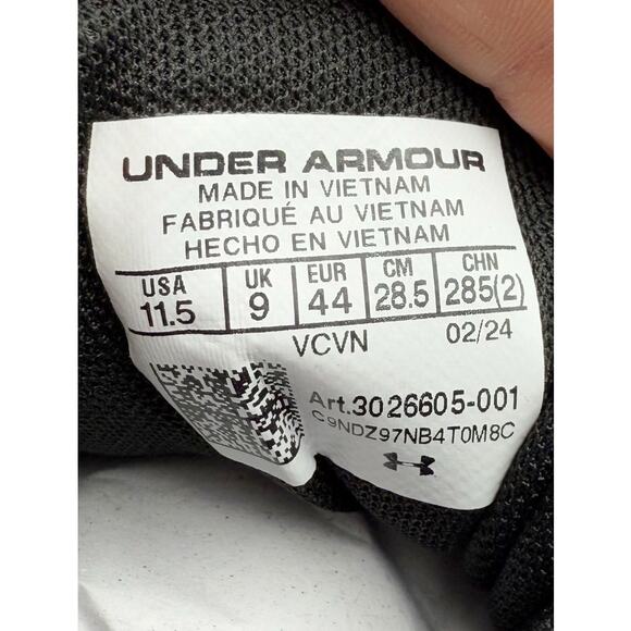 Under Armour Womens Glyde 2.0 Rm Softball Cleats US 11.5 EU 44 Black White NIB - Picture 12 of 12